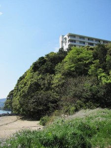粟皇子神社の浜