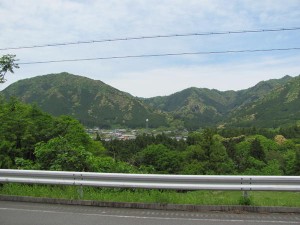 熊野古道　多岐原神社からR42号線へ