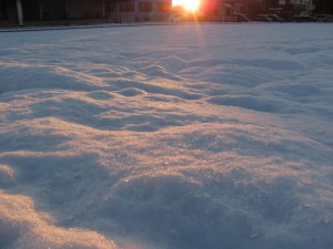2011年、二度目の積雪（自宅付近）