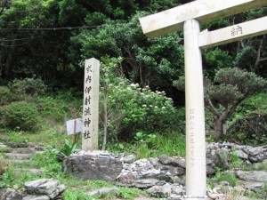 伊射波神社の鳥居