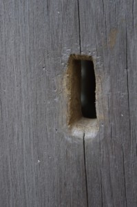 御扉（朝熊神社）の鍵穴