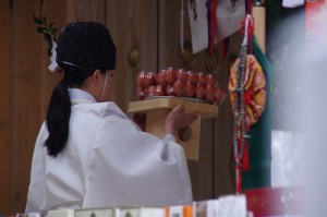 五身懸祭 - 献饌（川添神社）