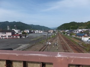 JR紀勢本線 三瀬谷駅の跨線橋から望む滝原方向