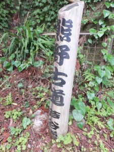 「熊野古道 芦谷道」の道標