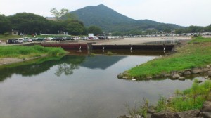五十鈴川、可動堰付近（2013-08-04）