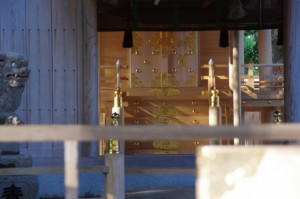 本遷宮の準備が進められる水屋神社（松阪市飯高町赤桶）