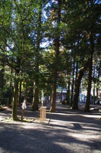 新嘗祭に向けて準備された野原神社（七保神社）の祓所